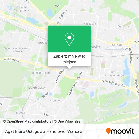 Mapa Agat Biuro Usługowo Handlowe