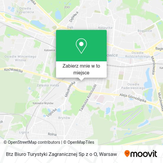 Mapa Btz Biuro Turystyki Zagranicznej Sp z o O