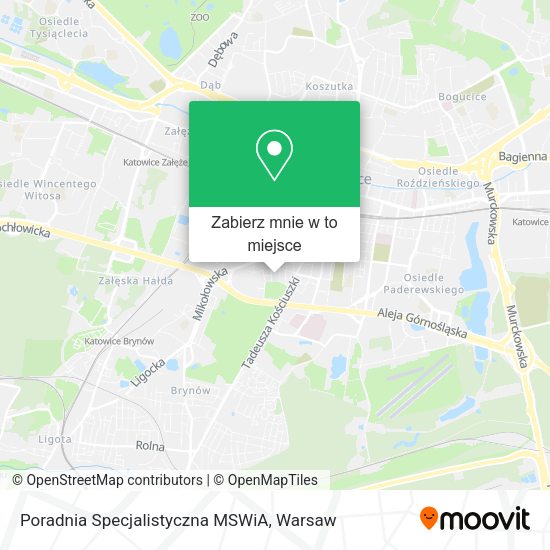 Mapa Poradnia Specjalistyczna MSWiA