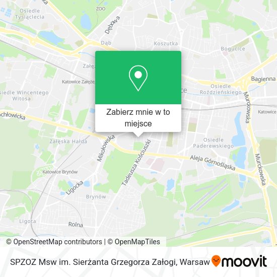 Mapa SPZOZ Msw im. Sierżanta Grzegorza Załogi