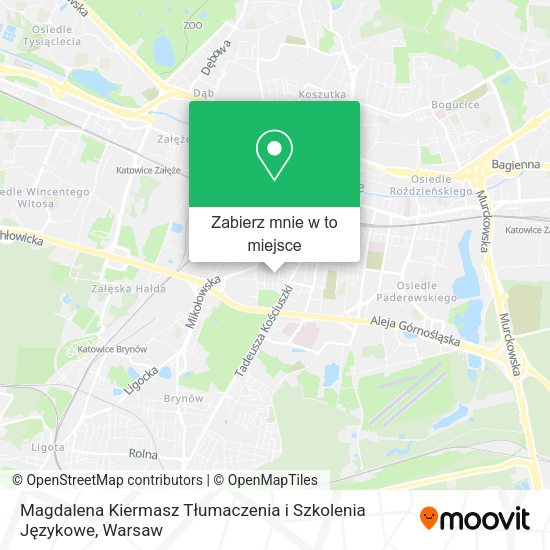 Mapa Magdalena Kiermasz Tłumaczenia i Szkolenia Językowe