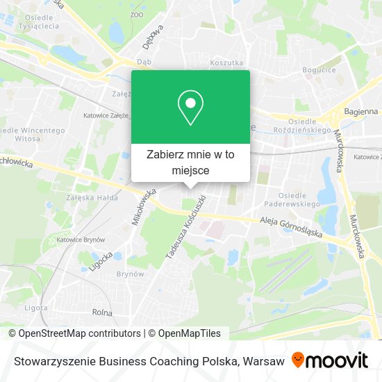 Mapa Stowarzyszenie Business Coaching Polska