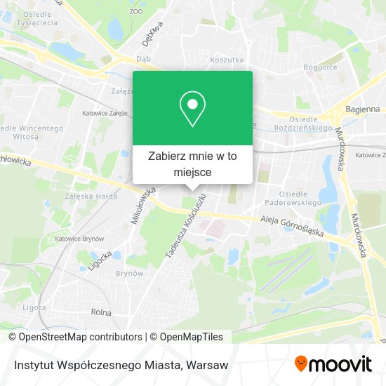 Mapa Instytut Współczesnego Miasta