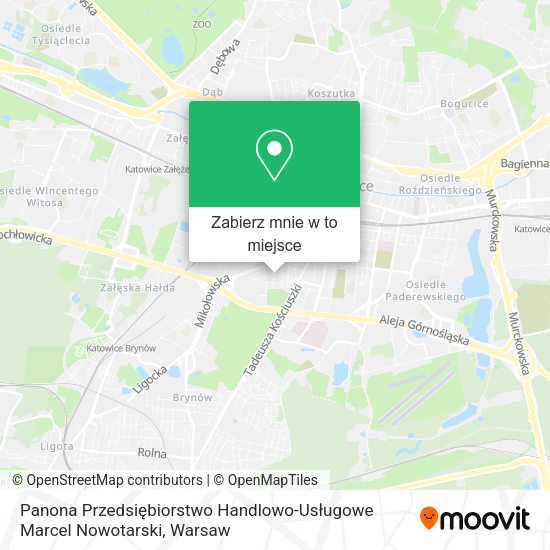 Mapa Panona Przedsiębiorstwo Handlowo-Usługowe Marcel Nowotarski