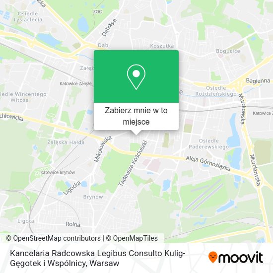 Mapa Kancelaria Radcowska Legibus Consulto Kulig-Gęgotek i Wspólnicy