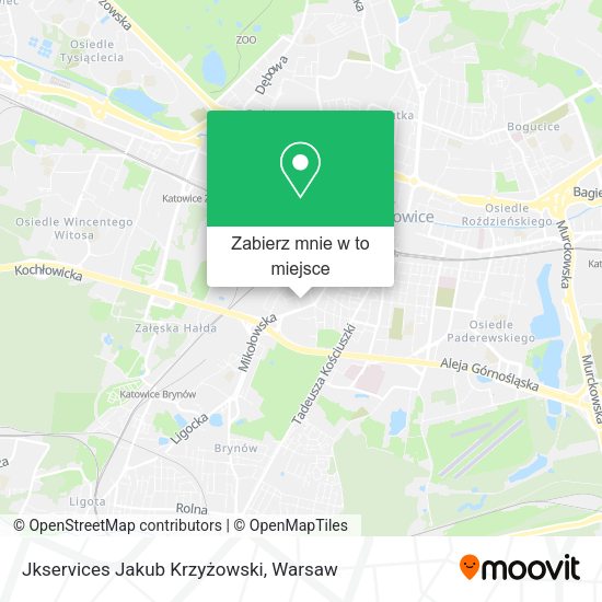 Mapa Jkservices Jakub Krzyżowski