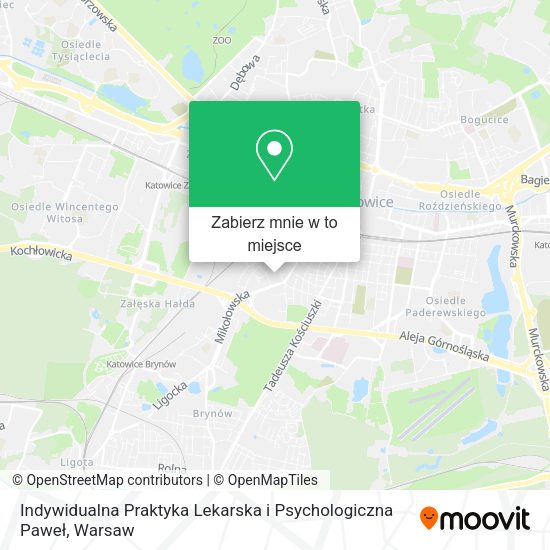 Mapa Indywidualna Praktyka Lekarska i Psychologiczna Paweł