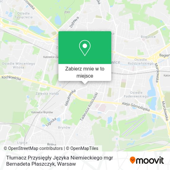 Mapa Tłumacz Przysięgły Języka Niemieckiego mgr Bernadeta Płaszczyk