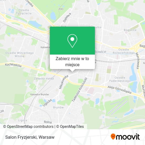 Mapa Salon Fryzjerski