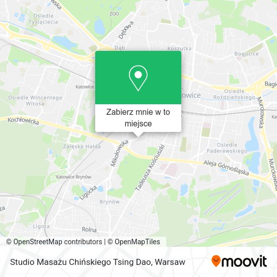 Mapa Studio Masażu Chińskiego Tsing Dao