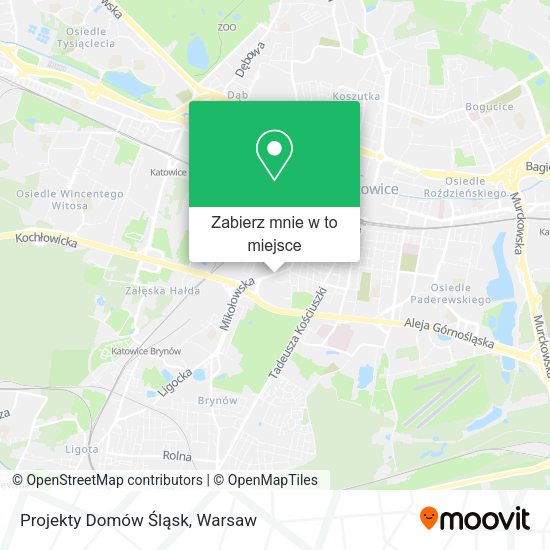 Mapa Projekty Domów Śląsk