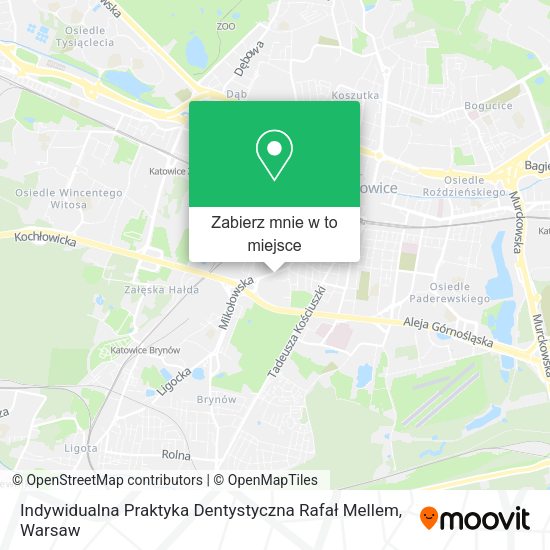 Mapa Indywidualna Praktyka Dentystyczna Rafał Mellem