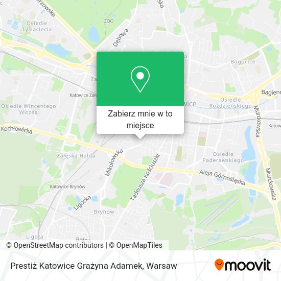 Mapa Prestiż Katowice Grażyna Adamek