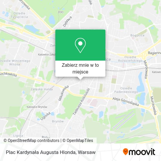 Mapa Plac Kardynała Augusta Hlonda