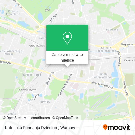 Mapa Katolicka Fundacja Dzieciom