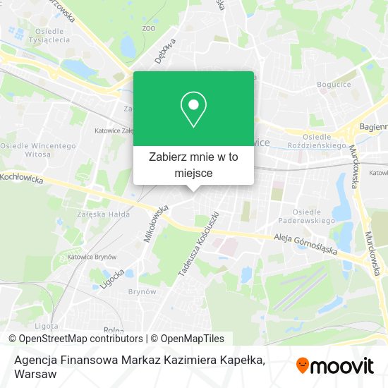 Mapa Agencja Finansowa Markaz Kazimiera Kapełka