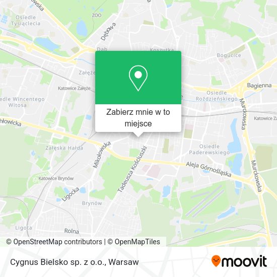 Mapa Cygnus Bielsko sp. z o.o.