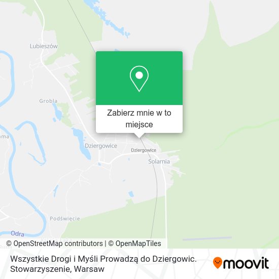 Mapa Wszystkie Drogi i Myśli Prowadzą do Dziergowic. Stowarzyszenie