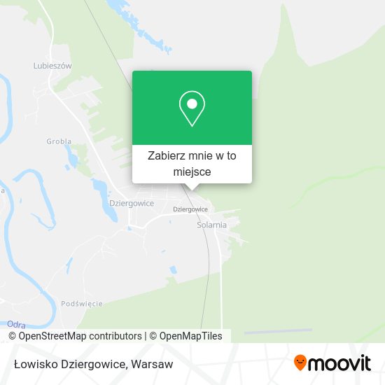 Mapa Łowisko Dziergowice