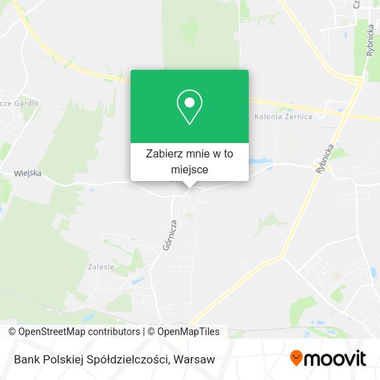 Mapa Bank Polskiej Spółdzielczości