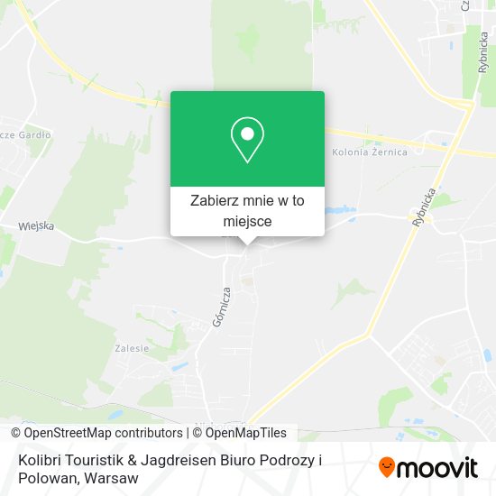 Mapa Kolibri Touristik & Jagdreisen Biuro Podrozy i Polowan