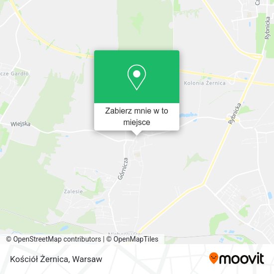 Mapa Kościół Żernica