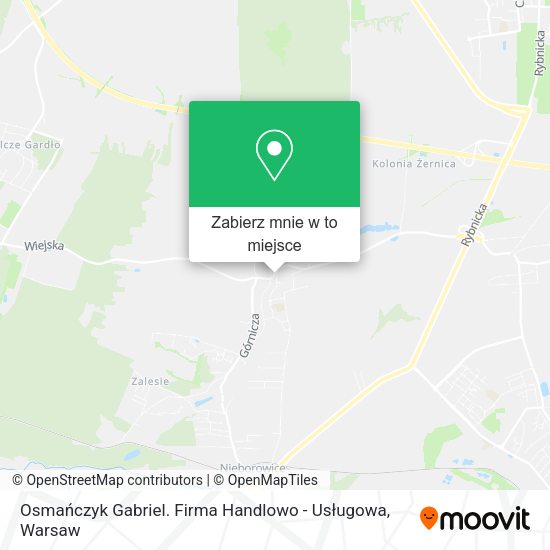 Mapa Osmańczyk Gabriel. Firma Handlowo - Usługowa