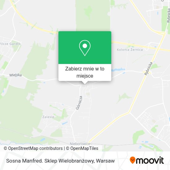 Mapa Sosna Manfred. Sklep Wielobranżowy