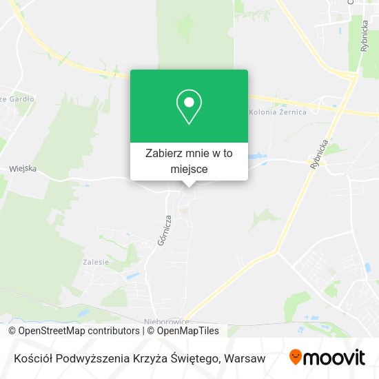 Mapa Kościół Podwyższenia Krzyża Świętego