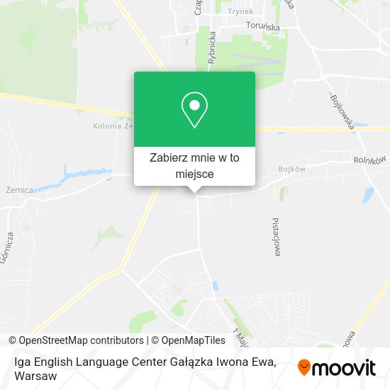 Mapa Iga English Language Center Gałązka Iwona Ewa