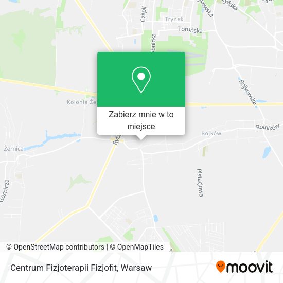 Mapa Centrum Fizjoterapii Fizjofit