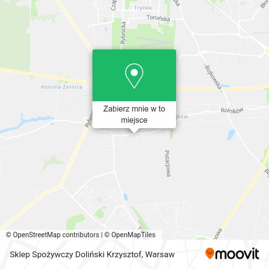 Mapa Sklep Spożywczy Doliński Krzysztof