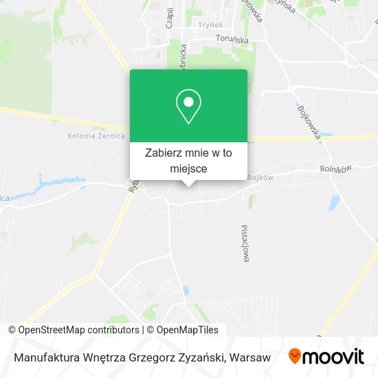 Mapa Manufaktura Wnętrza Grzegorz Zyzański