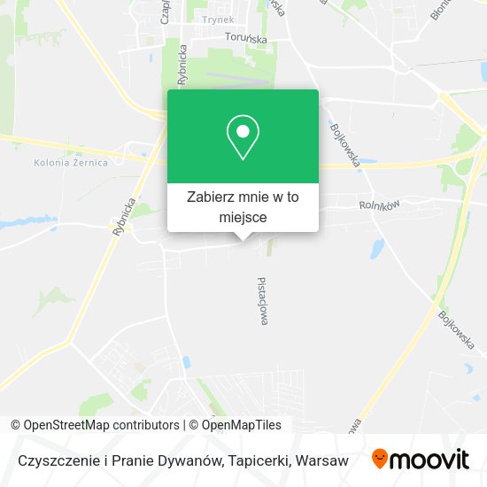 Mapa Czyszczenie i Pranie Dywanów, Tapicerki