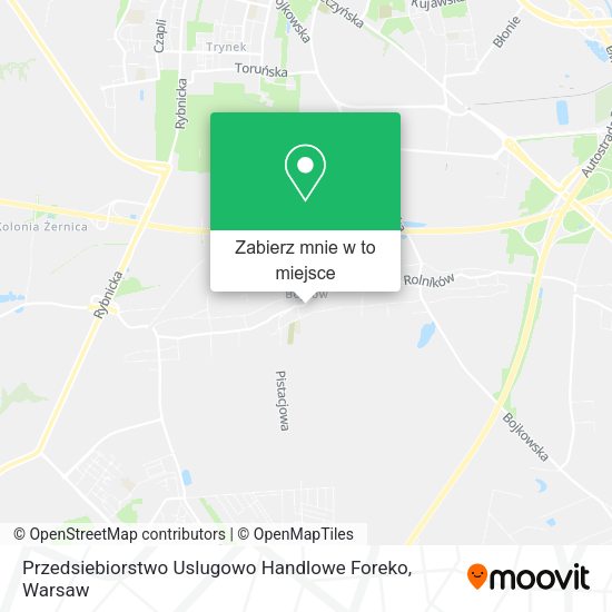 Mapa Przedsiebiorstwo Uslugowo Handlowe Foreko