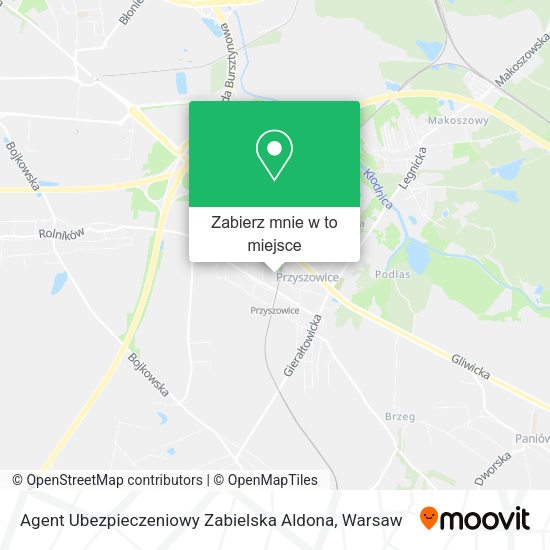 Mapa Agent Ubezpieczeniowy Zabielska Aldona