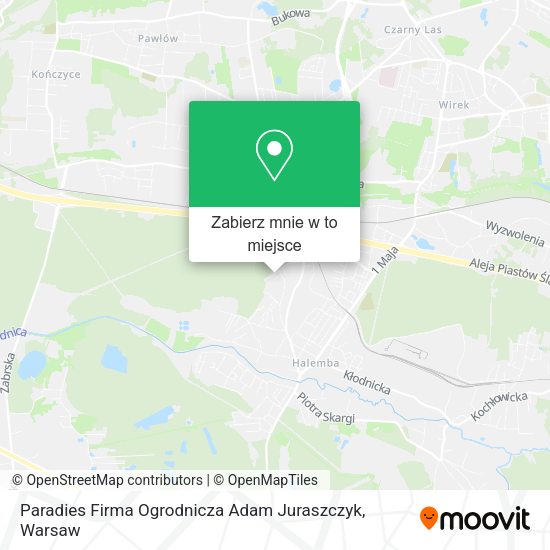 Mapa Paradies Firma Ogrodnicza Adam Juraszczyk