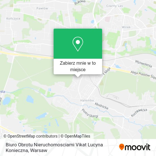 Mapa Biuro Obrotu Nieruchomosciami Vikat Lucyna Konieczna