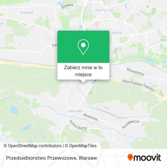 Mapa Przedsiebiorstwo Przewozowe