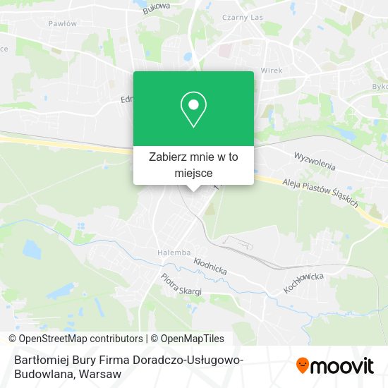 Mapa Bartłomiej Bury Firma Doradczo-Usługowo-Budowlana