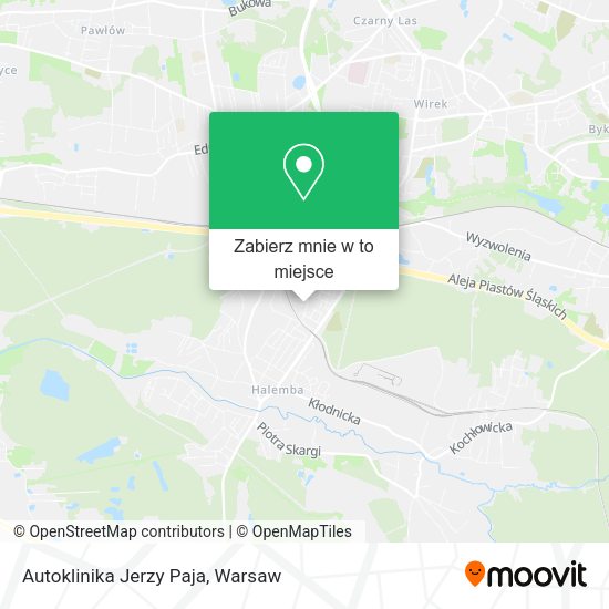 Mapa Autoklinika Jerzy Paja