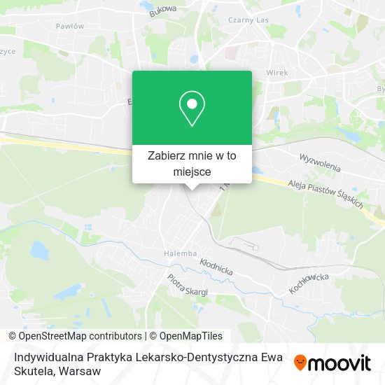 Mapa Indywidualna Praktyka Lekarsko-Dentystyczna Ewa Skutela