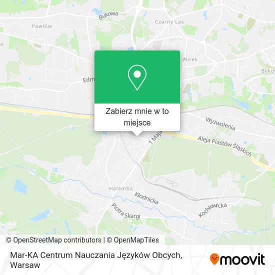 Mapa Mar-KA Centrum Nauczania Języków Obcych