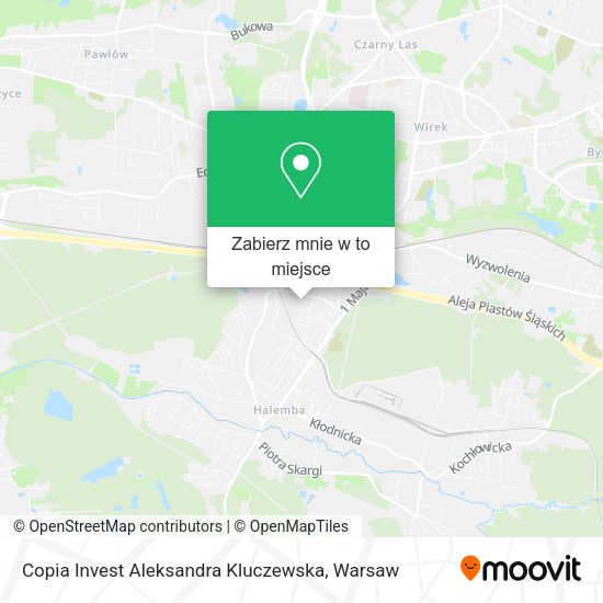 Mapa Copia Invest Aleksandra Kluczewska