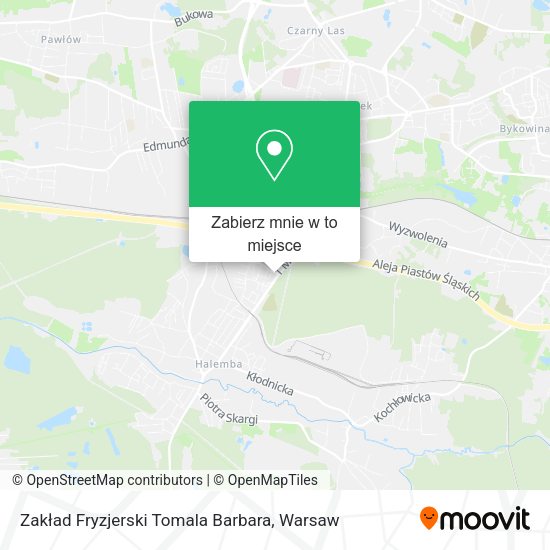 Mapa Zakład Fryzjerski Tomala Barbara