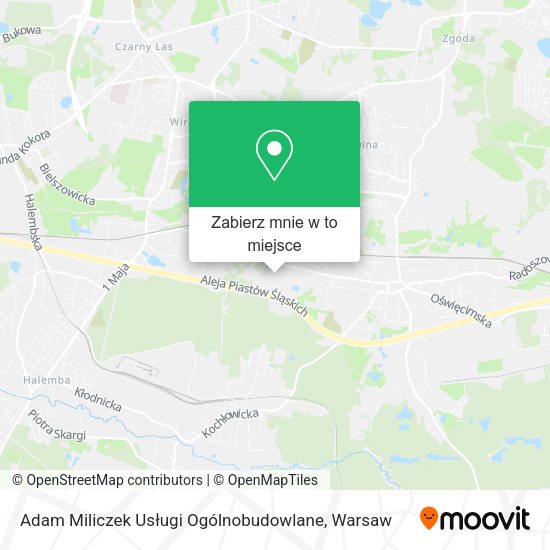 Mapa Adam Miliczek Usługi Ogólnobudowlane