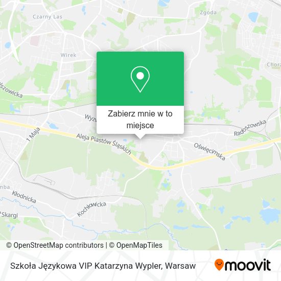 Mapa Szkoła Językowa VIP Katarzyna Wypler