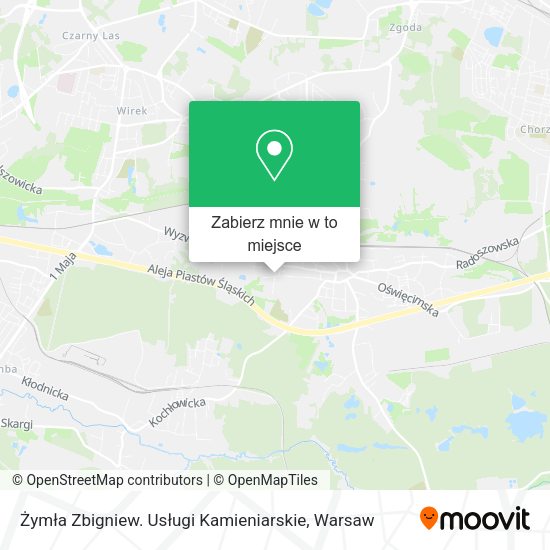 Mapa Żymła Zbigniew. Usługi Kamieniarskie