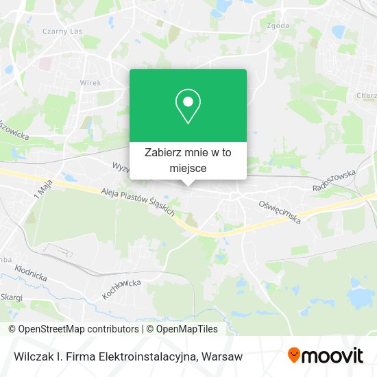 Mapa Wilczak I. Firma Elektroinstalacyjna