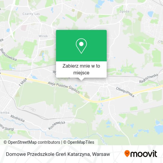 Mapa Domowe Przedszkole Greń Katarzyna